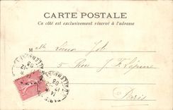 VINTAGE POSTCARD Paris Lived With Tileries the fleet in the hold cig Boats TOP