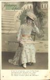 VINTAGE POSTCARD Fantasy Woman Spring of love