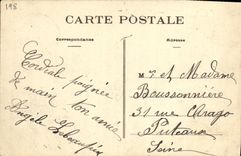 VINTAGE POSTCARD Bateau Souvenir of the Great maritime week August 1908 the Leon Gambetta Croiseur Armours squadron of North