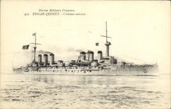 CPA Bateau Le Croiseur Cuirasse Leon Gambetta 