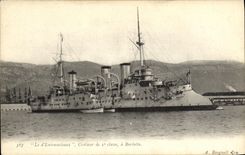 VINTAGE POSTCARD Boat of Entrecasteaux Cruiser of 1st class