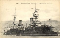 VINTAGE POSTCARD Bateau Massena Armours