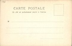 VINTAGE POSTCARD Bateau Massena Croiseur has turrets carrying the house of the admiral Caillard