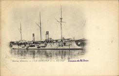 VINTAGE POSTCARD Boat Surcouf