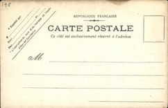 VINTAGE POSTCARD Bateau Grooving plane Armours has turrets