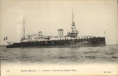 VINTAGE POSTCARD Bateau Carnot armours to premeir row