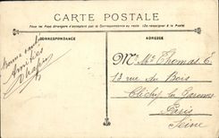 VINTAGE POSTCARD Bateau Republic Armours has turrets