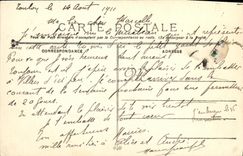 VINTAGE POSTCARD Bateau Mirabeau Cuirasse squadron has turbines