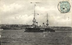 VINTAGE POSTCARD Massena Boat