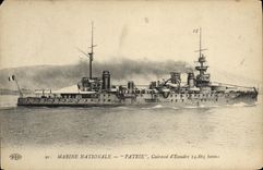 CPA Bateau Patrie Cuirasse d'escadre