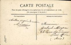 VINTAGE POSTCARD Boat the iena Armor of 2nd class