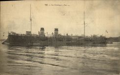 VINTAGE POSTCARD Boat Isly Cruiser