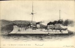 CPA Bateau Le Descartes Croiseur de 2eme classe
