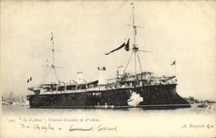 VINTAGE POSTCARD Boat of Assas Cruiser of squadron of 2nd class