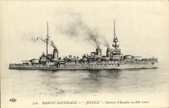 CPA Bateau Justice Cuirasse d'escadre
