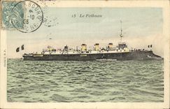 VINTAGE POSTCARD Boat Pothuau