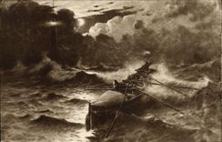 VINTAGE POSTCARD Boat Lifeboat