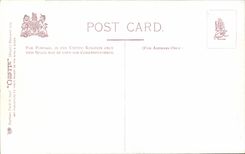 El tirón del vapor del barco de la POSTAL de la VENDIMIA adentro tiene profesor Van Hier de la tormenta