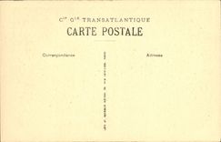 VINTAGE POSTCARD Boat Steamer mixed Paris Living room 1st class