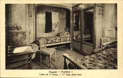 CPA Bateau Paquebot Paris Cabine de 1ere classe 