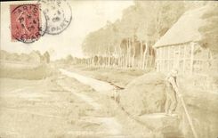 VINTAGE POSTCARD Worpswede Boat