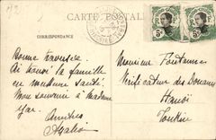 VINTAGE POSTCARD Travel souvenir soup has edge