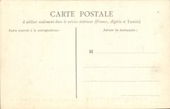 VINTAGE POSTCARD Marine Boat Before the dinner of the crew