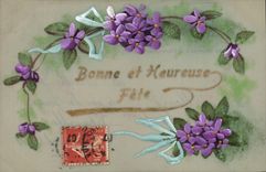 CPA Fantaisie Fleurs 