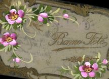 CPA Fantaisie Fleurs (decor a la main)