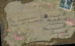 CPA Fantaisie Fleurs (decor a la main)