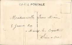 CPA Fantaisie Fleurs Hirondelle