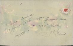 CPA Fantaisie Fleurs (peintes a la main)