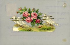 CPA Fantaisie Fleurs Colombes