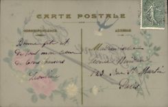 CPA Fantaisie Fleurs 