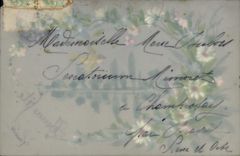 CPA Fantaisie Fleurs (decor a la main)