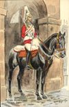 CPA Armee anglaise Militaria Life Guard Cheval