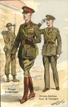CPA Armee britannique anglaise Militaria Officiers generaux Tenue de campagne 