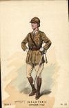 CPA Militaria Infanterie Officier 1940