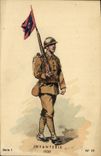 VINTAGE POSTCARD Infantry 1939 Militaria