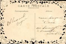 VINTAGE POSTCARD Fantasy Brodeee Flowers