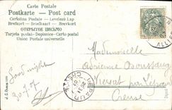 CPA Fantaisie Fleurs Ange Facteur 
