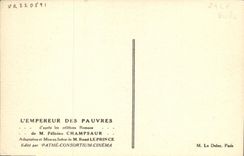CPA Cinema L'empereur des pauvres Felicien Champsaur Rene Leprince