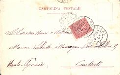 CPA Le barbier de Seville Figaro Bagni Compagnie des liliputiens Nains 