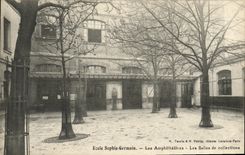 VINTAGE POSTCARD German Paris Sophie School amphitheaters rooms of collection