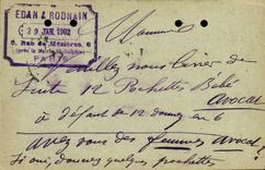 Edan chart & Rodhain Street of Wall close the Town hall St Sulpice Paris