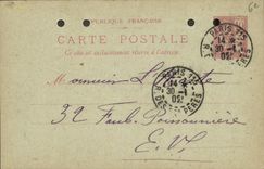 Carte Edan & Rodhain Rue de Mezieres pres la Mairie St Sulpice Paris 