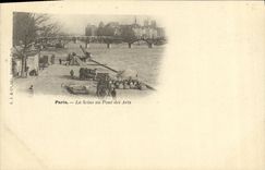 CPA Paris La Seine au Pont des Arts 