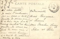 Trabajos de París de la POSTAL de la VENDIMIA de los niños montana al grupo de organisteurs en la terraza de la TAPA médica del hotel