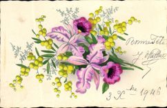CPA Fantaisie Fleurs 