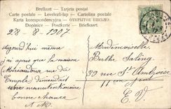 VINTAGE POSTCARD Fantasy Landscape at the edge of water